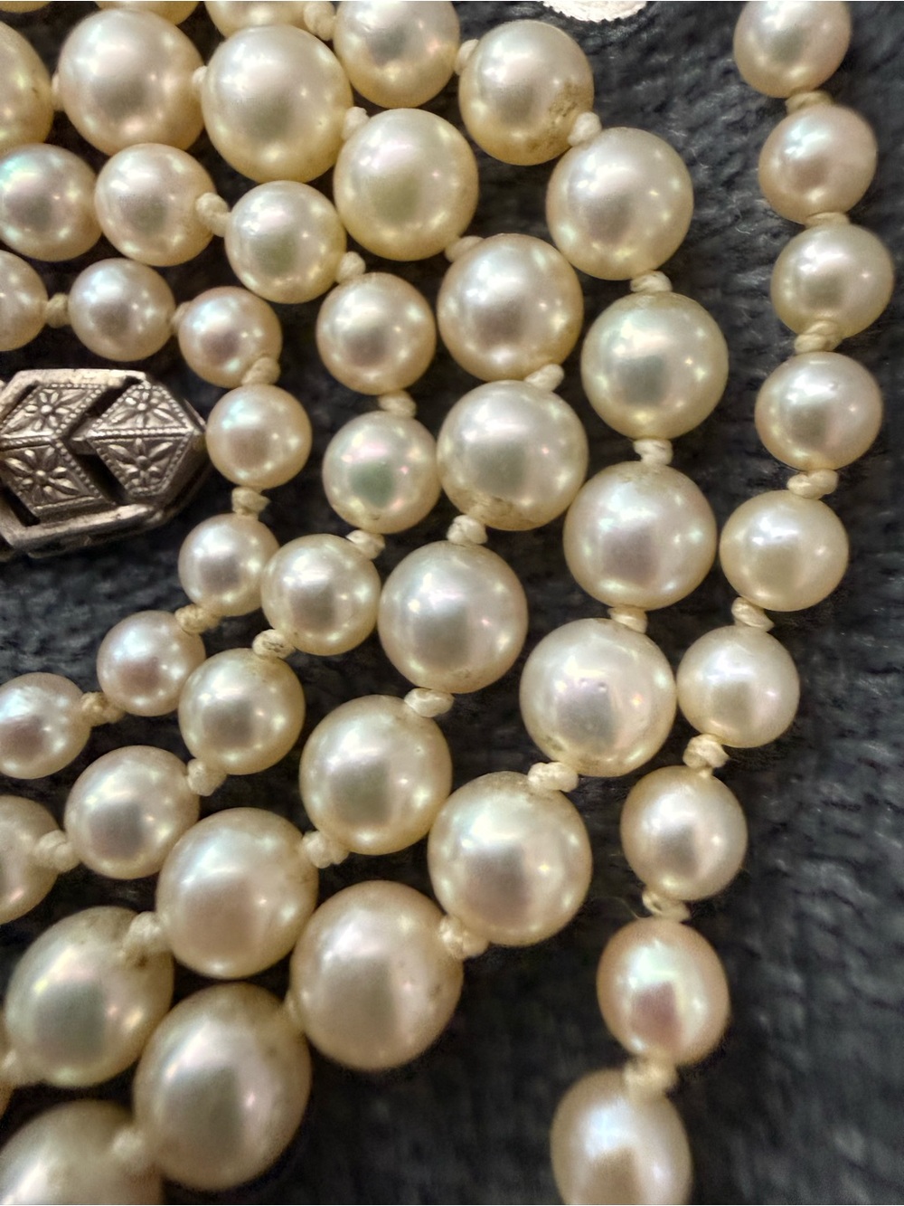 Mikimoto Pearl Strand Necklace! 21” WOW - Picture 7 of 11